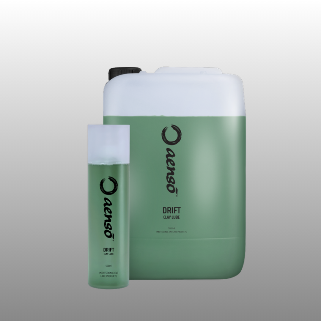 Aenso Drift clay lubricant in 500ml spray bottle and 5L canister sizes