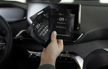 Aromatic 89 hanging car air fresheners in a range of fragrances
