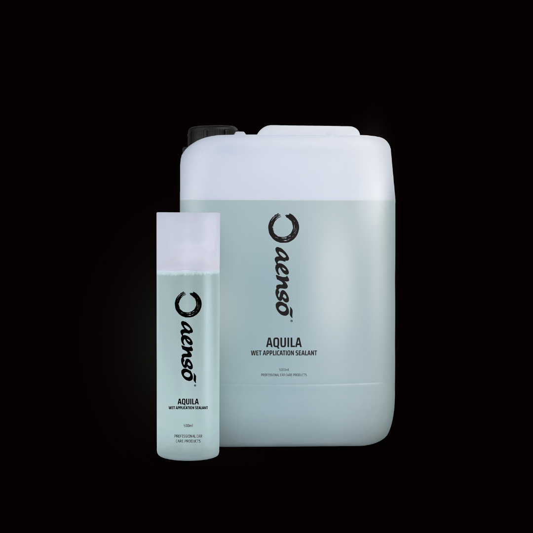 Aenso Aquila Wet Application Sealant bottle and canister front view