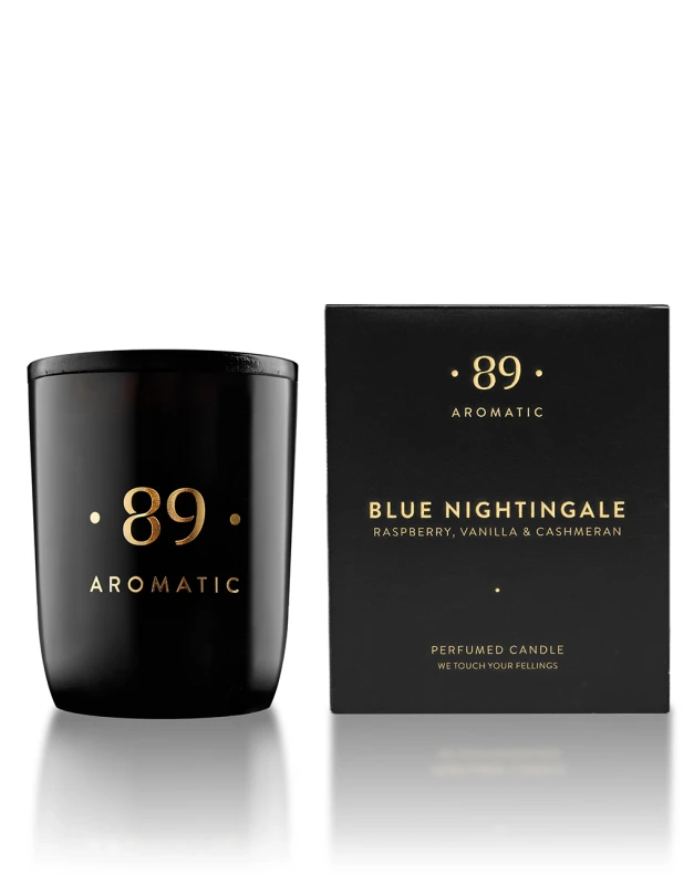 Aromatic 89 scented soy wax candle with box