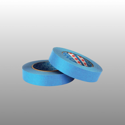 Blue masking tape for car detailing and polishing
