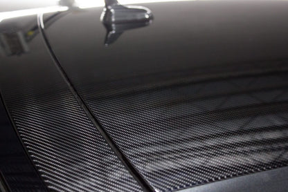 Carbon fibre PPF for roof mirror caps and spoilers