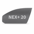 STEK NEX+ 20 window tint shade shown on a car window shape