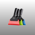 Handled squeegee for PPF and vinyl wrap installation