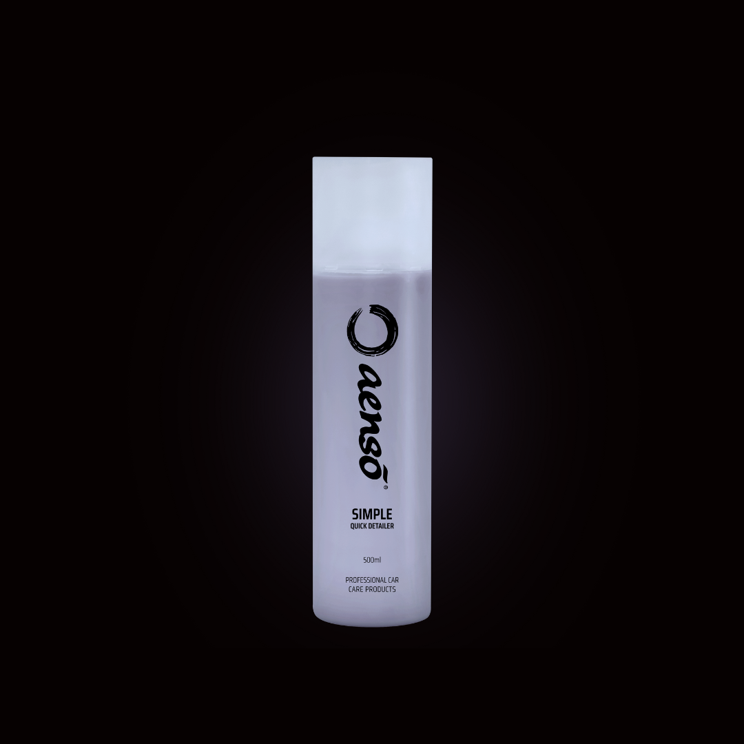 Aenso Simple Quick Detailer is a fast-acting spray &amp; shine for cars. Removes dust, fingerprints, and water spots while adding instant gloss. Available in Ireland.