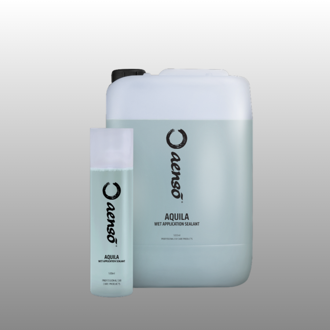Aenso Aquila wet application sealant 500ml bottle and 5L canister