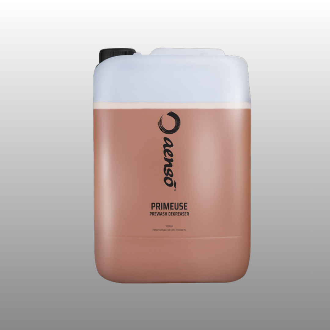 Aenso Primeuse pre-wash degreaser 5L canister for professional car detailers and valeters